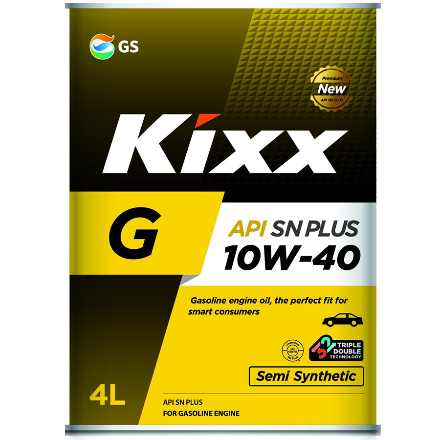 Kixx Моторное масло Kixx G SN+ 10W-40, 4 л масло моторное kixx g sl 10w 40 gold 200 л