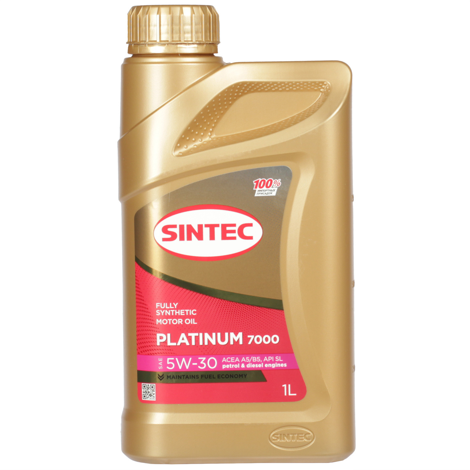 Sintec Моторное масло Sintec Platinum 7000 5W-30, 1 л sintec моторное масло sintec super 3000 10w 40 4 л