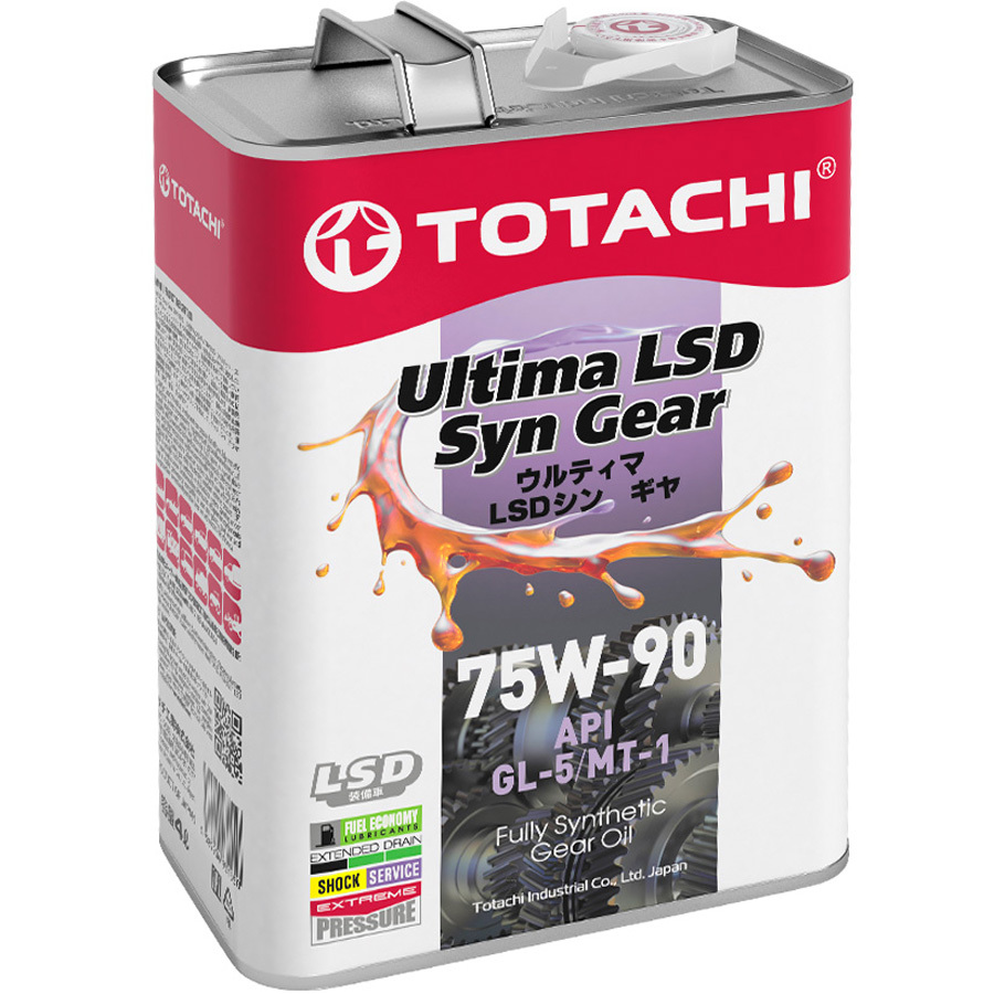 Трансмиссионное масло Totachi Ultima LSD Syn Gear 75W-90, 4 л