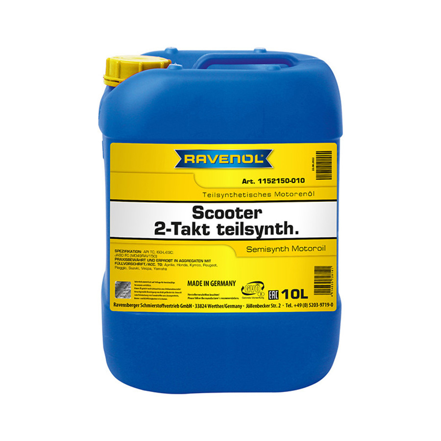 Масло 2-х тактное Ravenol Scooter 2-Takt Teilsynth 10л