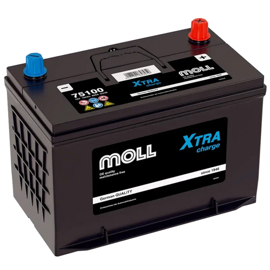 Автомобильный аккумулятор MOLL Xtra Charge 100 Ач прямая полярность D31R