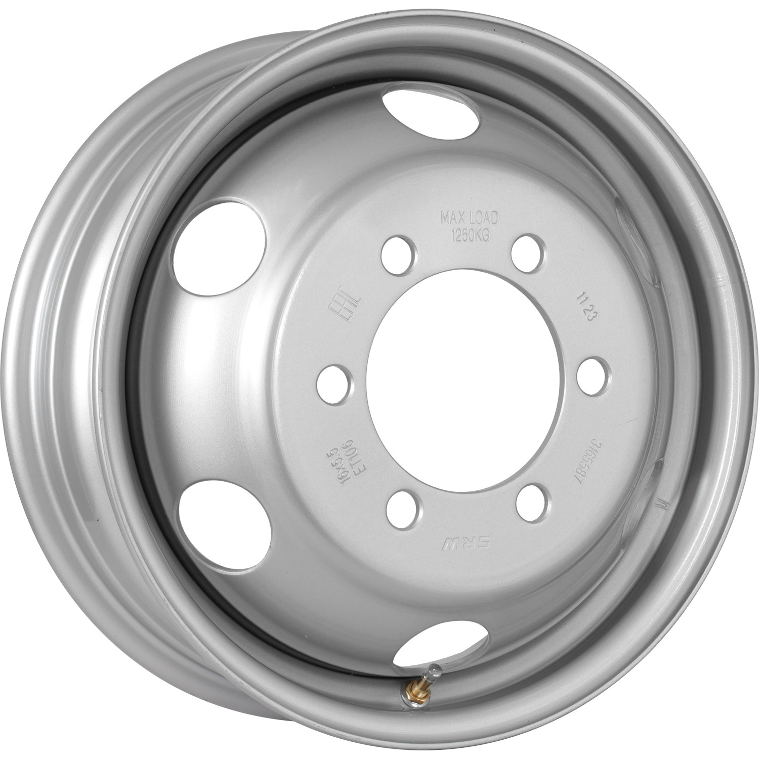 Колесный диск SRW 5.5x16/6x170 D130 ET106 Silver колесный диск trebl lt2886d 5 5x16 6x170 d130 et105 silver