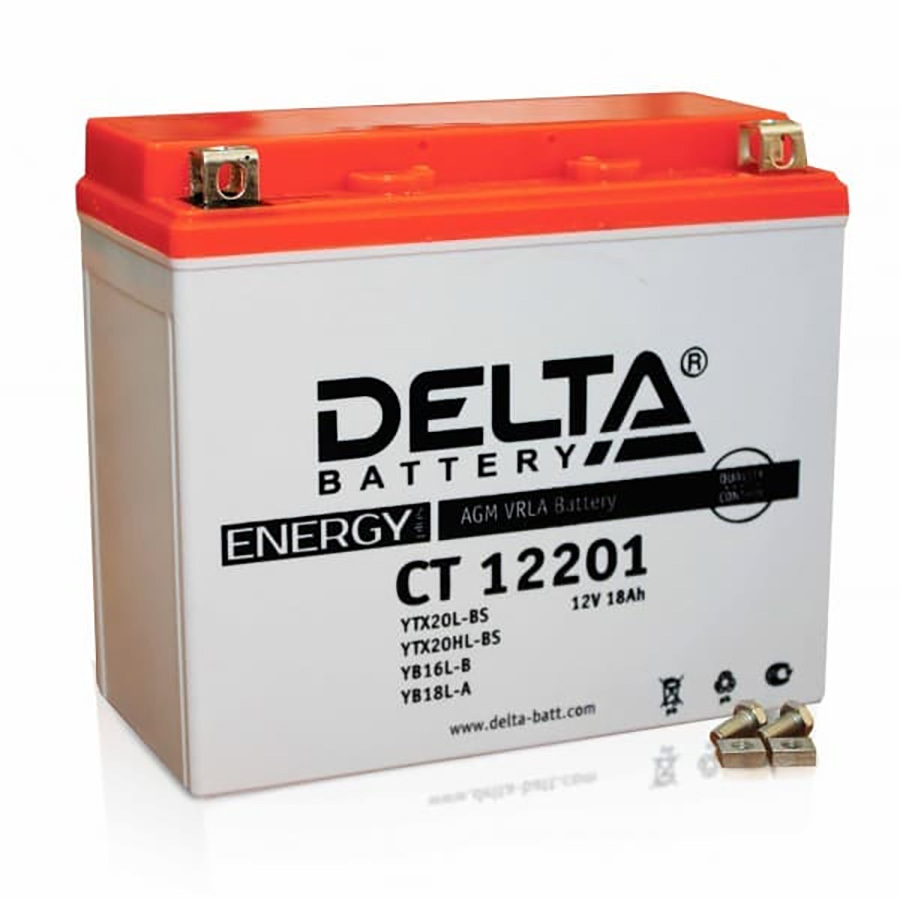 Мотоаккумулятор "DELTA MOTO" EPS 12201 (18Ач о/п)