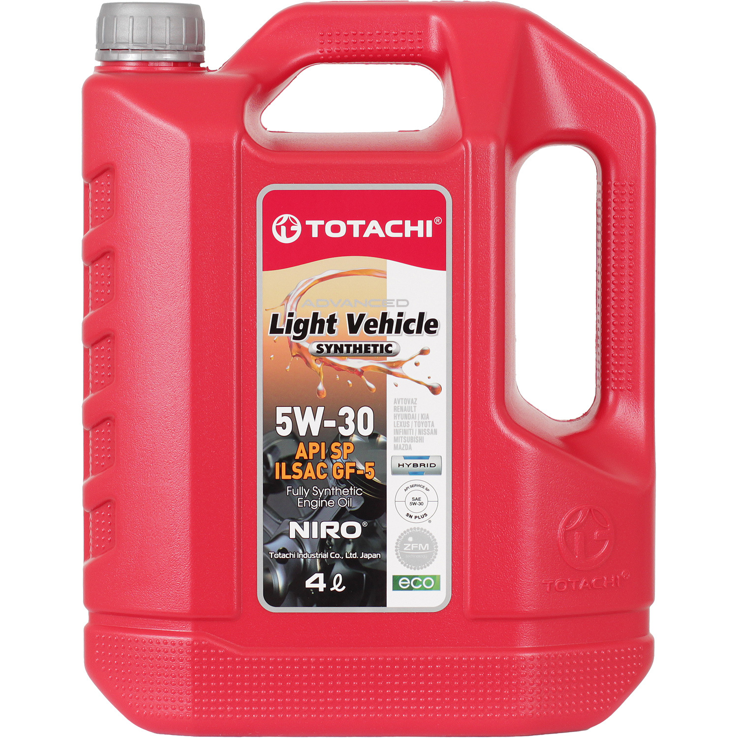 Totachi Моторное масло Totachi NIRO LV Synthetic 5W-30, 4 л масло моторное totachi premium diesel cj 4 sn 5w 40 синтетическое 1 л