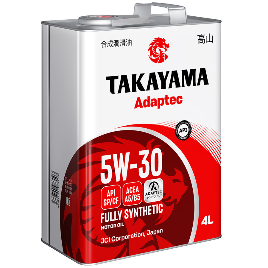 TAKAYAMA Моторное масло TAKAYAMA Adaptec A5/B5 5W-30, 4 л