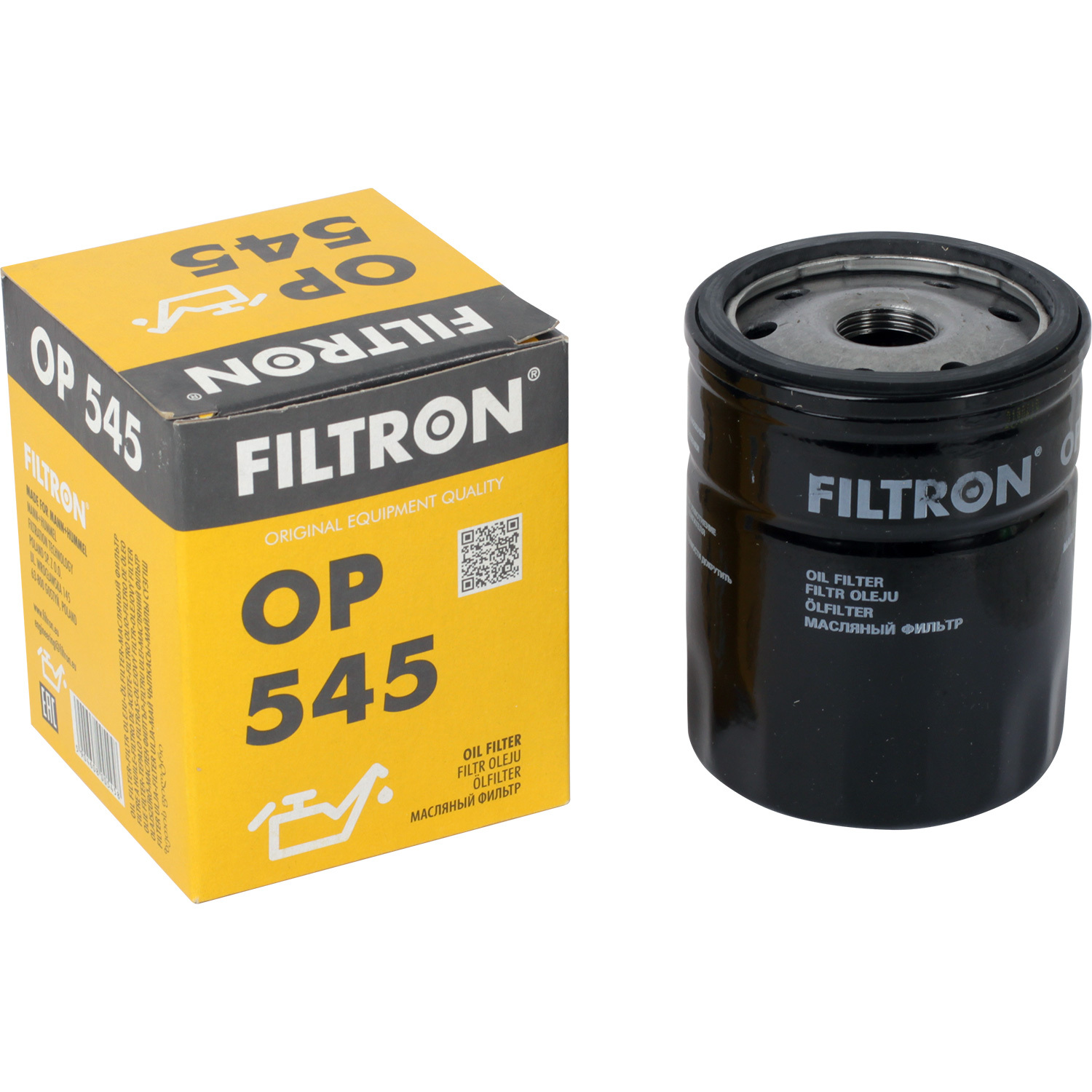 Фильтры Filtron Фильтр масляный Filtron OP545