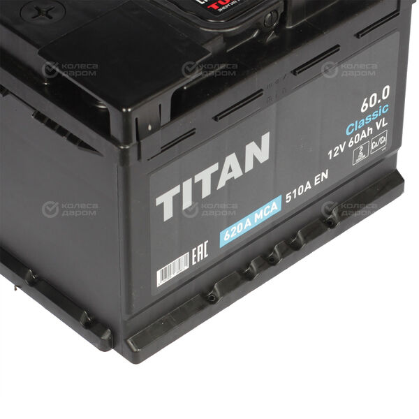 Автомобильный аккумулятор Titan 60 Ач обратная полярность L2 в Новом Уренгое