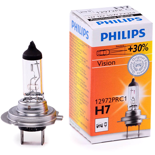 Автолампа PHILIPS Лампа PHILIPS Vision Premium+30 - H7-60/55 Вт, 1 шт.