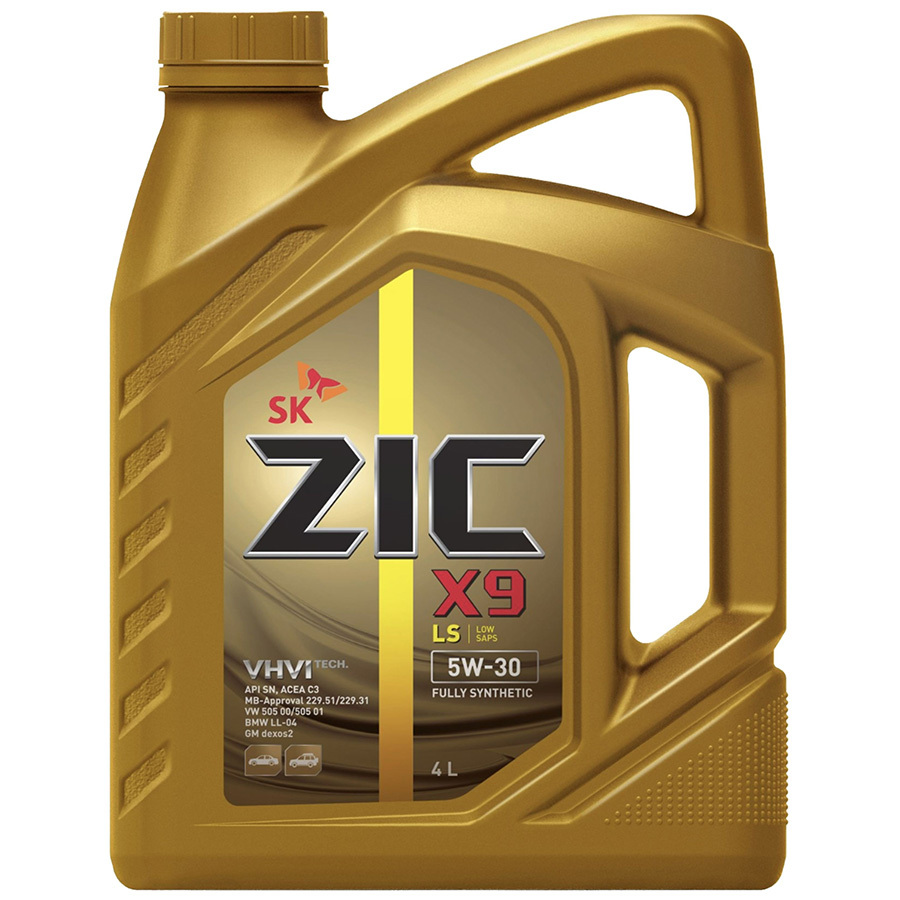 ZIC Моторное масло ZIC X9 LS 5W-30, 4 л zic моторное масло zic x9 ls 5w 30 4 л