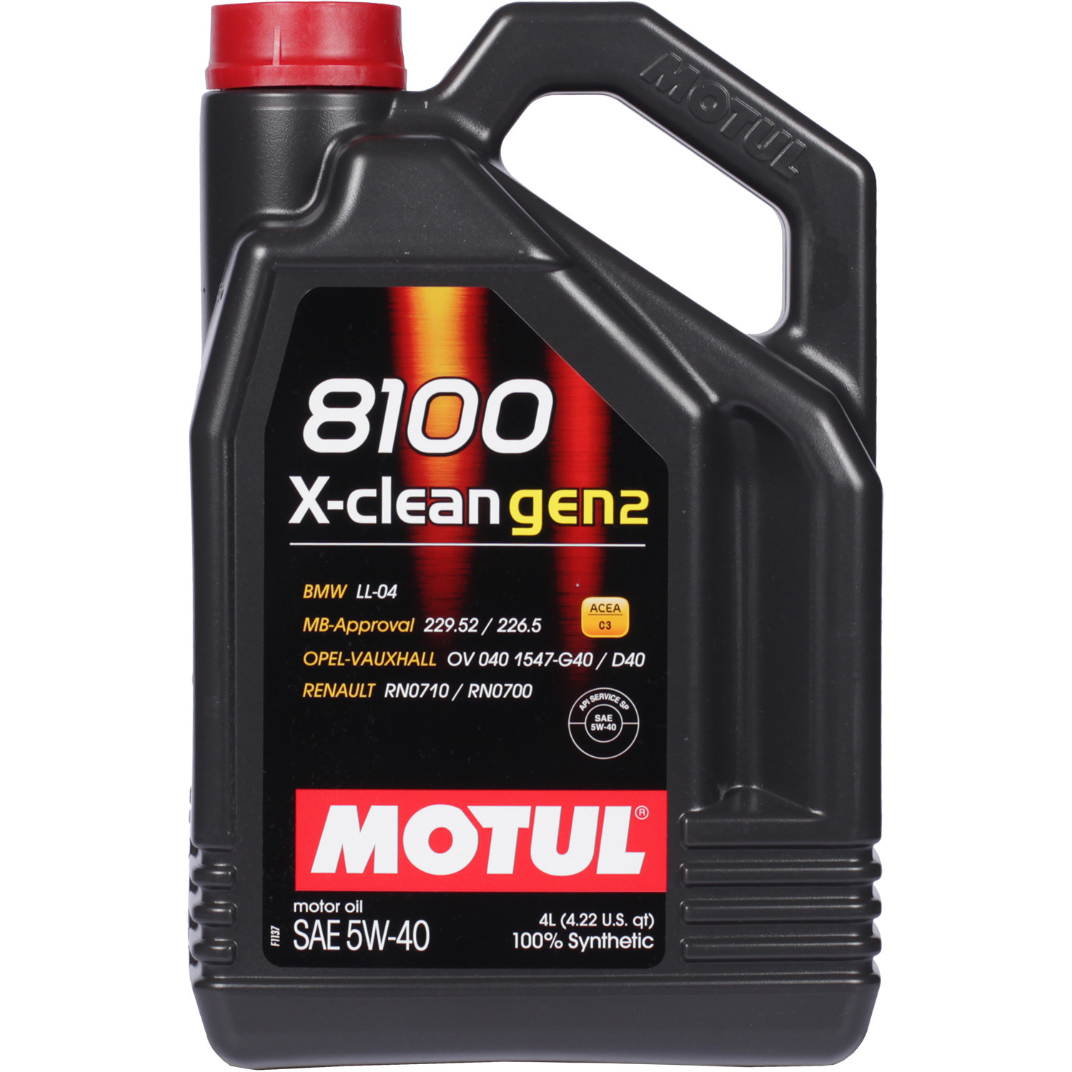 Motul Моторное масло Motul 8100 X-clean gen2 5W-40, 4 л