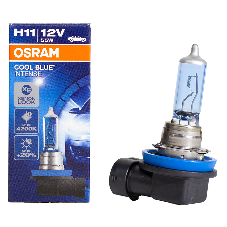 Автолампа OSRAM Лампа OSRAM Cool Blue Intense - H1-55 Вт-4200К, 1 шт. автолампа osram лампа osram cool blue intense 20 hb3 65 вт 4200к 2 шт
