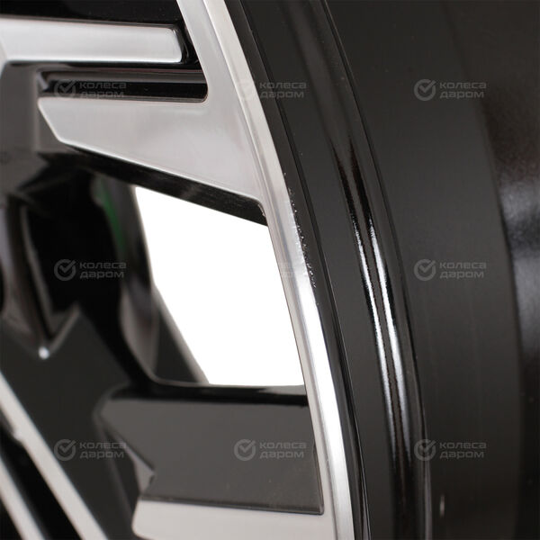 Колесный диск СКАД Амиата  7xR17 5x108 ET50 DIA63.35 (уценка) черный глянцевый с полированной лицевой поверхностью в Шахунье