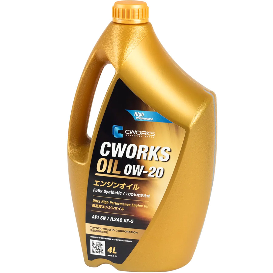 Моторное масло CWORKS OIL 0W-20, 4 л