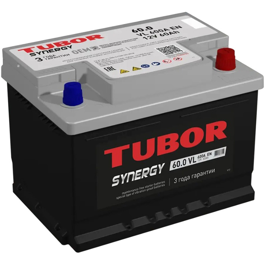 Автомобильный аккумулятор Tubor SYNERGY 60 Ач LB2