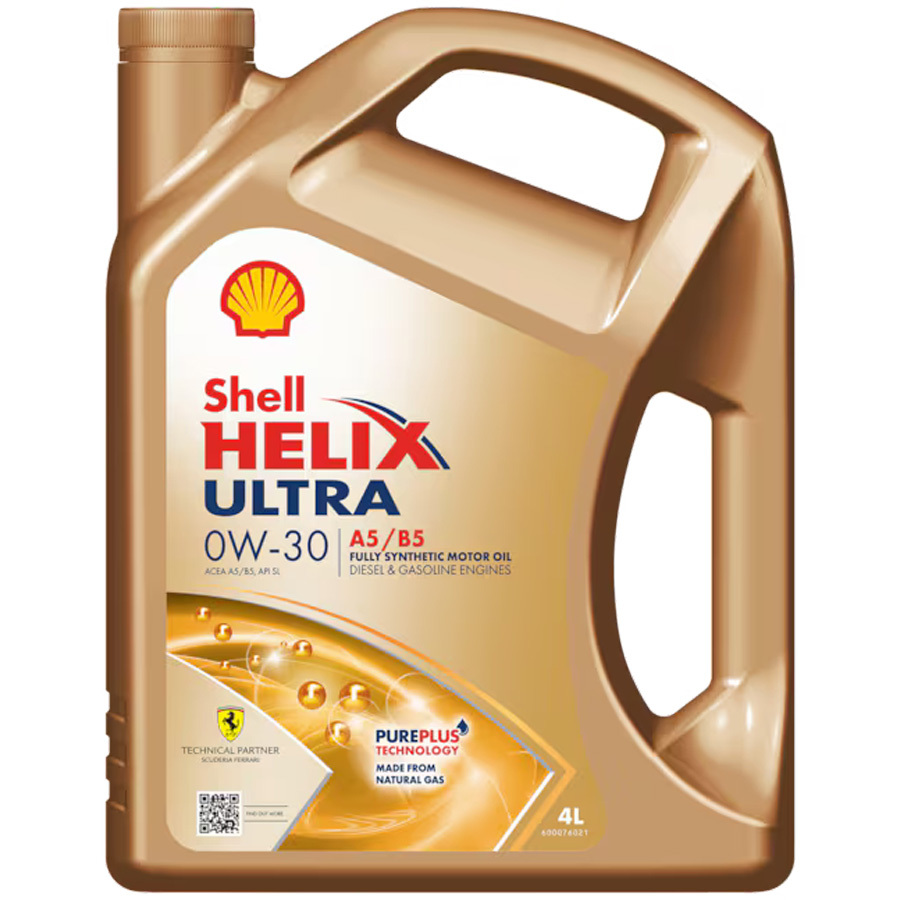 Моторное масло Shell Helix Ultra 0W-30, 4 л