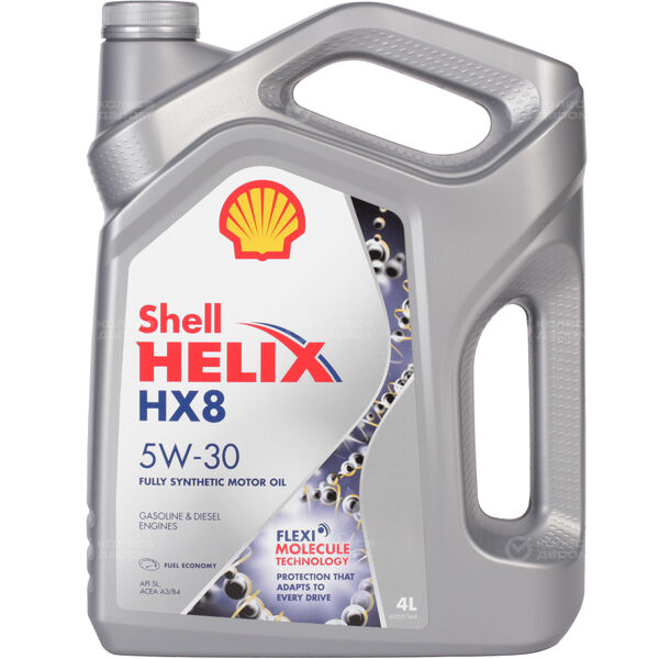 Моторное масло Shell Helix HX8 5W-30, 4 л в Новокуйбышевске