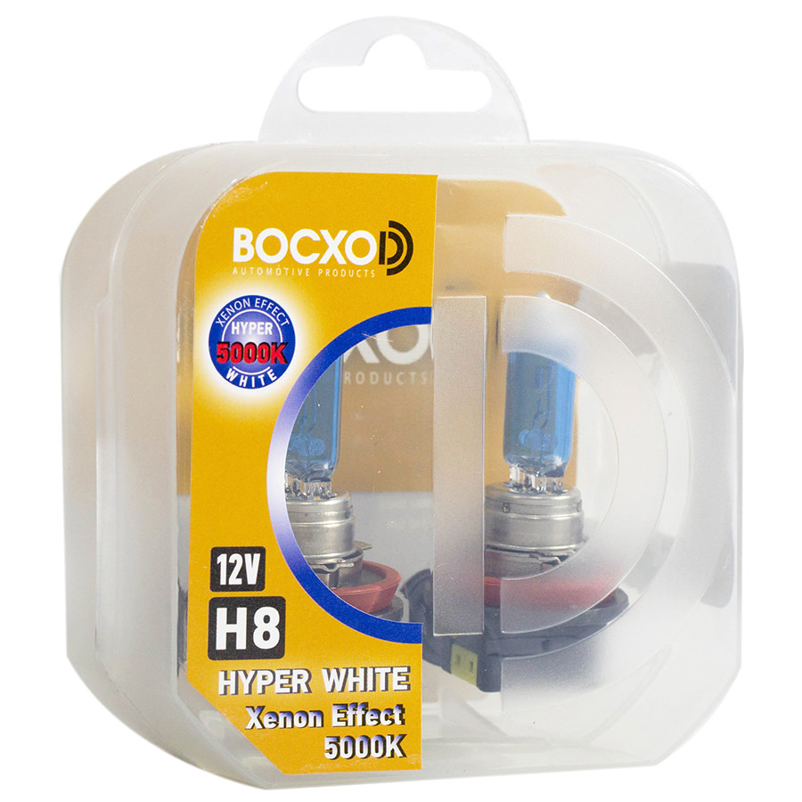 Автолампа BocxoD Лампа BocxoD Hyper White - H8-35 Вт-5000К, 2 шт.