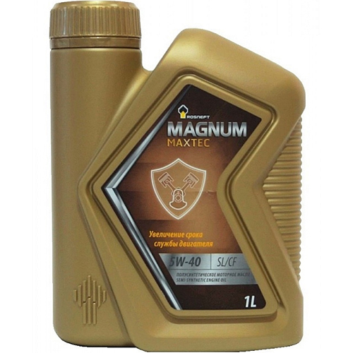 rosneft моторное масло rosneft magnum maxtec 10w 40 1 л Rosneft Моторное масло Rosneft Magnum Maxtec 5W-40, 1 л