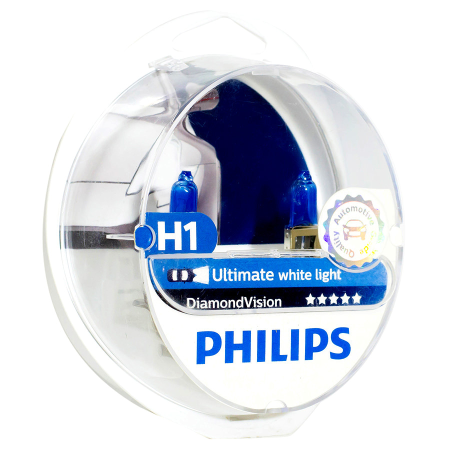 Автолампа PHILIPS Лампа PHILIPS Diamond Vision - H1-55 Вт-5000К, 1 шт. автолампа philips лампа philips vision plus 60 h1 55 вт 3250к 1 шт