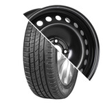 Колесо в сборе R16 Ikon Tyres 215/55 H 97 + Magnetto