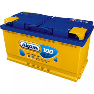 Автомобильный аккумулятор Аком 100 Ач прямая полярность L5