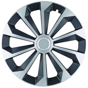 Колпаки колесные Jestic Fame Ring Mix 16" серебристо-черный 4шт