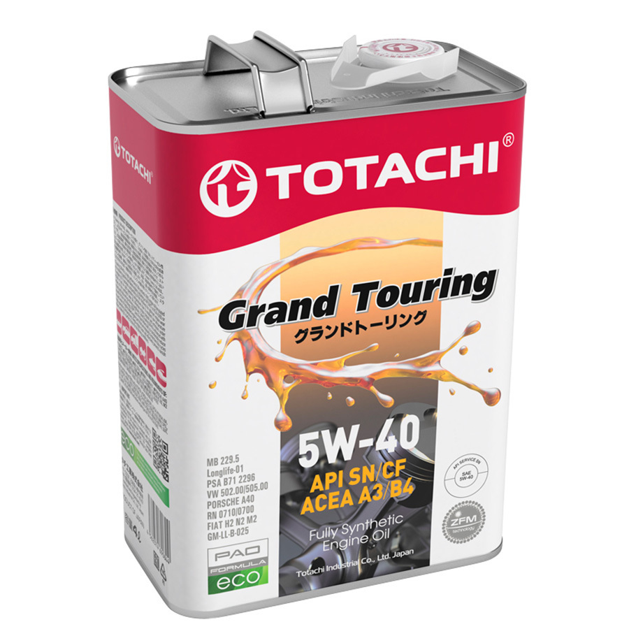 Моторное масло Totachi Grand Touring 5W-40, 4 л