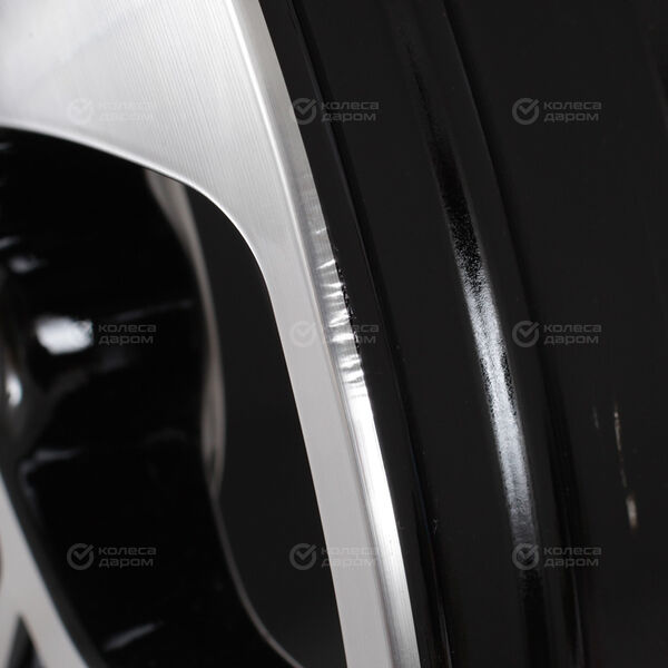Колесный диск СКАД KL-296  6xR16 4x100 ET41 DIA60.1 (уценка) черный глянцевый с полированной лицевой поверхностью в Кургане