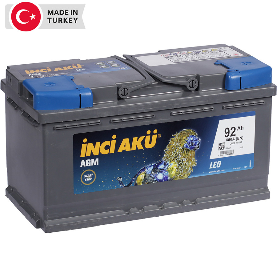 Inci Aku Автомобильный аккумулятор Inci Aku AGM 92 Ач обратная полярность L5