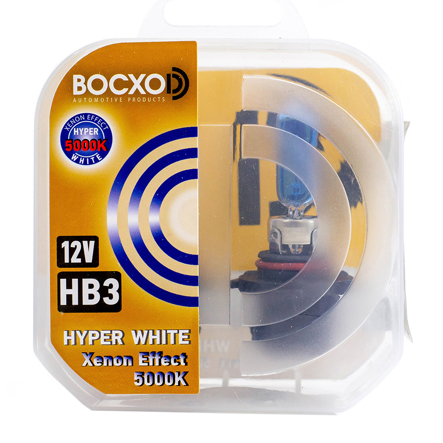 Автолампа BocxoD Лампа BocxoD Hyper White - HB3-65 Вт-5000К, 2 шт. автолампа bocxod лампа bocxod hyper white h7 55 вт 5000к 2 шт