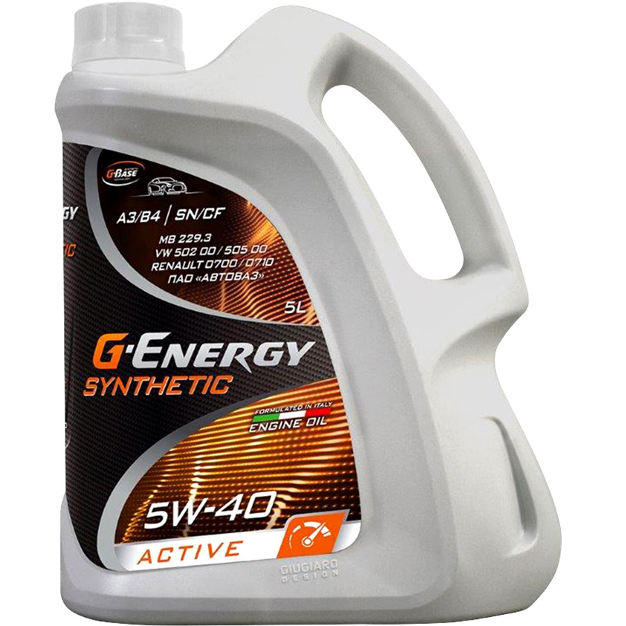 G-Energy Моторное масло G-Energy Synthetic Active 5W-40, 5 л g energy моторное масло g energy synthetic active 5w 30 4 л