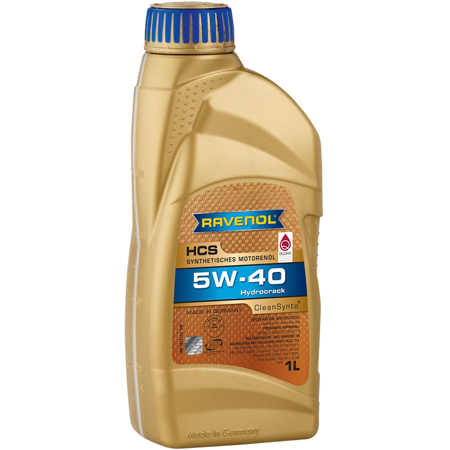 Моторное масло Ravenol HCS 5W-40, 1 л