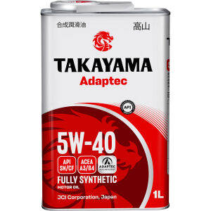 Моторное масло TAKAYAMA Adaptec A3/B4 5W-40, 1 л