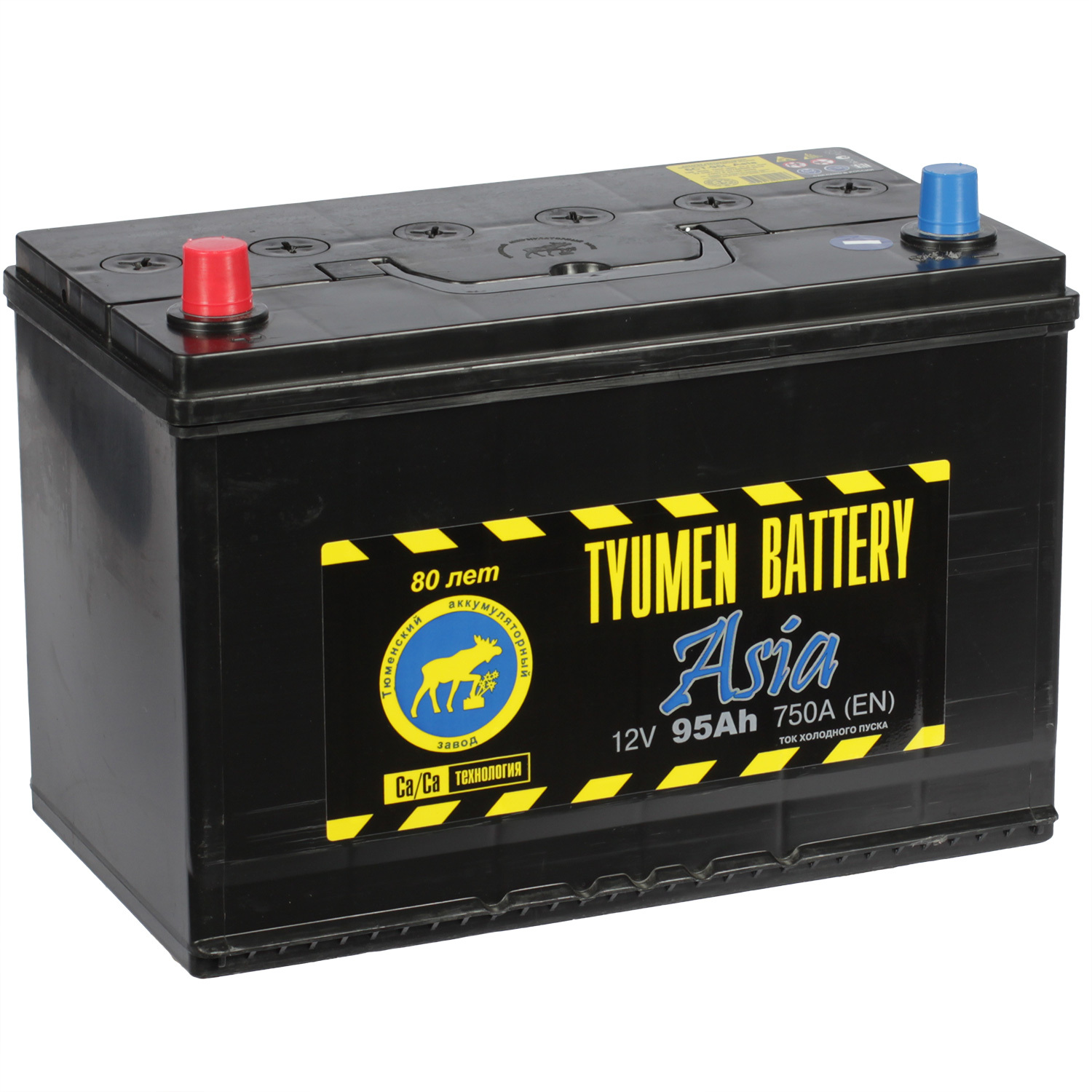 Tyumen Battery Автомобильный аккумулятор Tyumen Battery 95 Ач прямая полярность D31R tyumen battery автомобильный аккумулятор tyumen battery asia 40 ач обратная полярность b19l