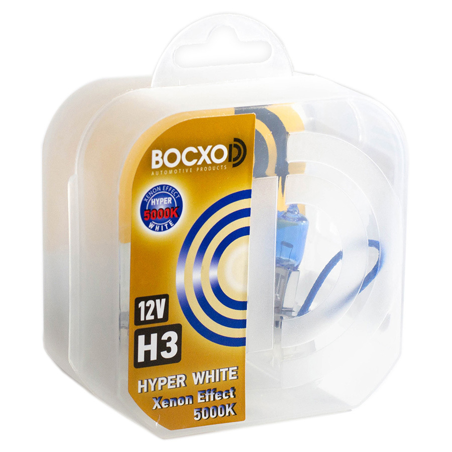 Автолампа BocxoD Лампа BocxoD Hyper White - H3-55 Вт-5000К, 2 шт. автолампа bocxod лампа bocxod hyper white hb3 65 вт 5000к 1 шт
