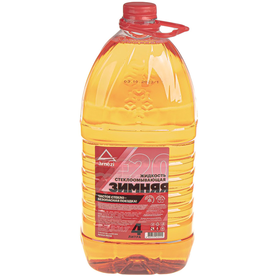 Жидкость стеклоомывающая Arnezi зимняя -20 готовая вишня 4 л (art. AR1720)