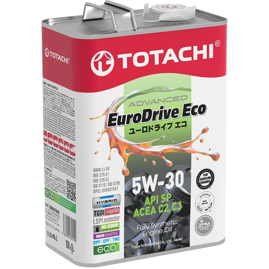 Моторное масло Totachi EuroDrive Eco 5W-30, 4 л