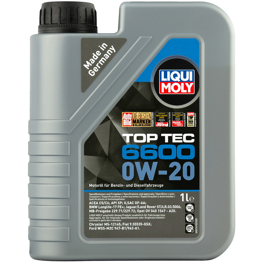 Liqui Moly Моторное масло Liqui Moly Top Tec 6600 0W-20, 1 л