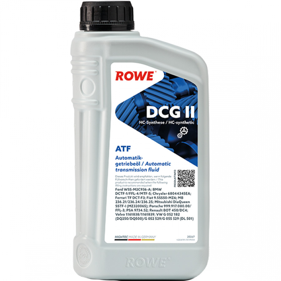 ROWE Трансмиссионное масло ROWE HIGHTEC ATF DCG II ATF, 1 л пульт pduspb rs41 dcg для hartens