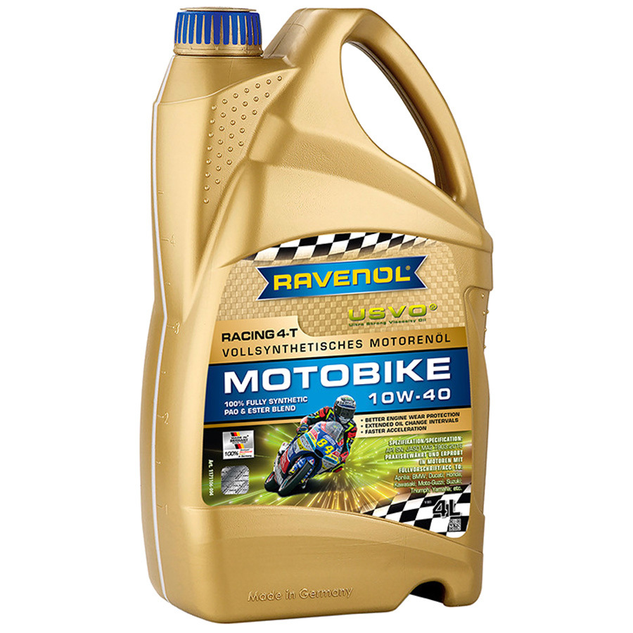 Масло 4-х тактное Ravenol Racing 4-T Motobike 10W-40 4л