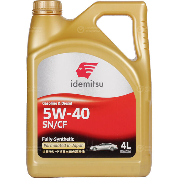 Моторное масло Idemitsu Fully-Synthetic SN/CF 5W-40, 4 л в Новом Уренгое