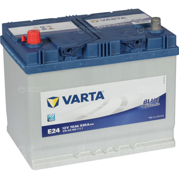 Автомобильный аккумулятор Varta Blue Dynamic 570 413 063 70 Ач прямая полярность D26R в Чебоксарах