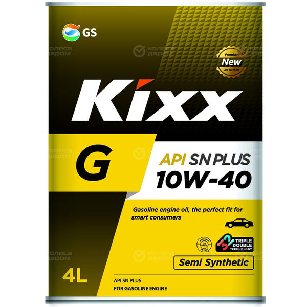 Моторное масло Kixx G SN+ 10W-40, 4 л в Орске