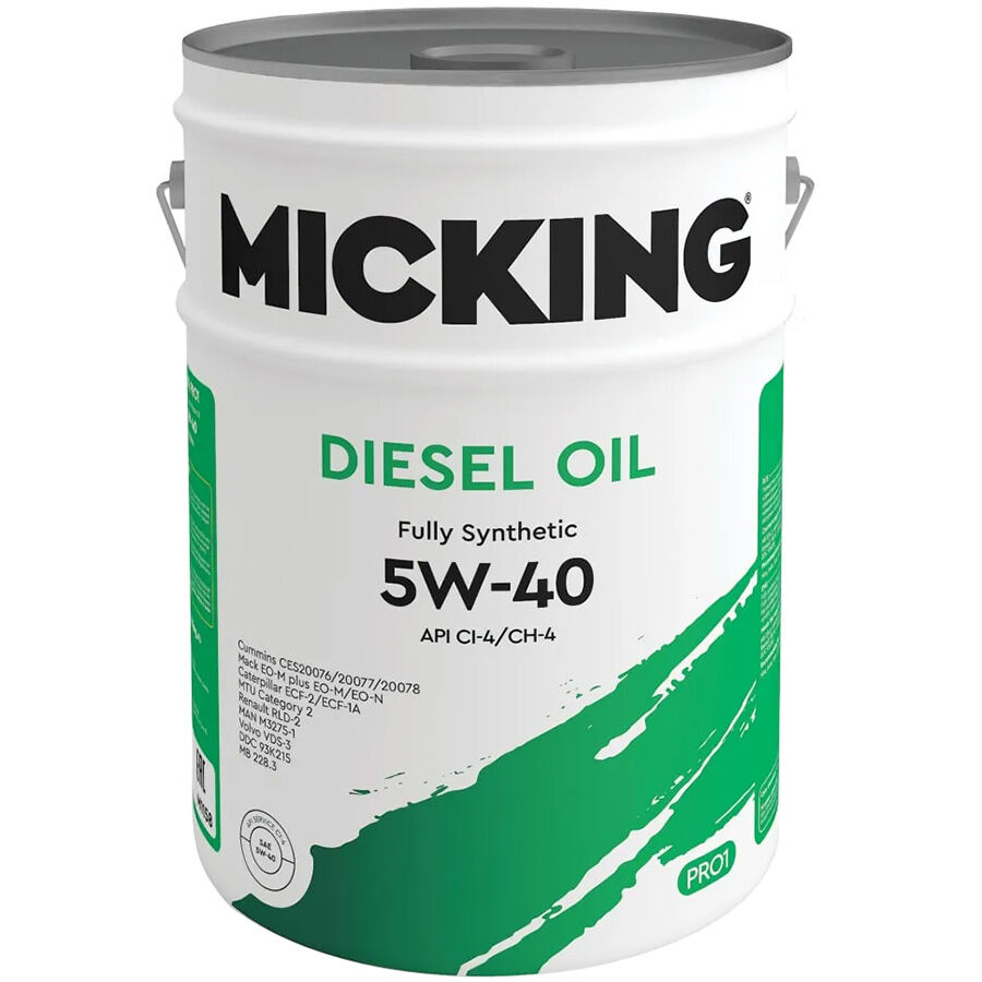 Масло моторное Micking Diesel Oil Pro1 CI-4CH-4 5W-40 20л 22230₽