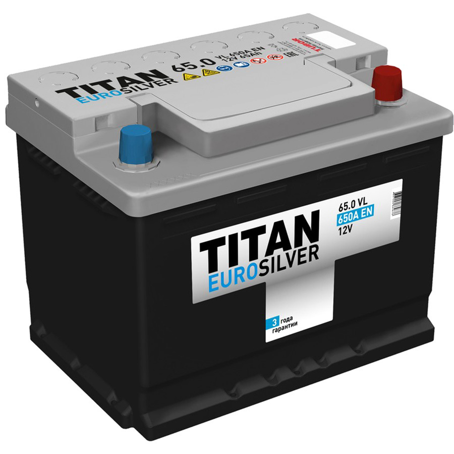 Автомобильный аккумулятор Titan Eurosilver 65 Ач L2