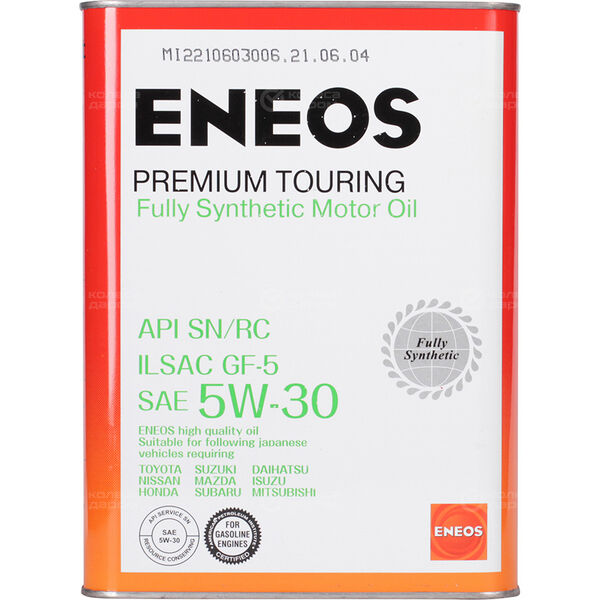 Моторное масло Eneos Premium TOURING SN 5W-30, 4 л в Артемовском