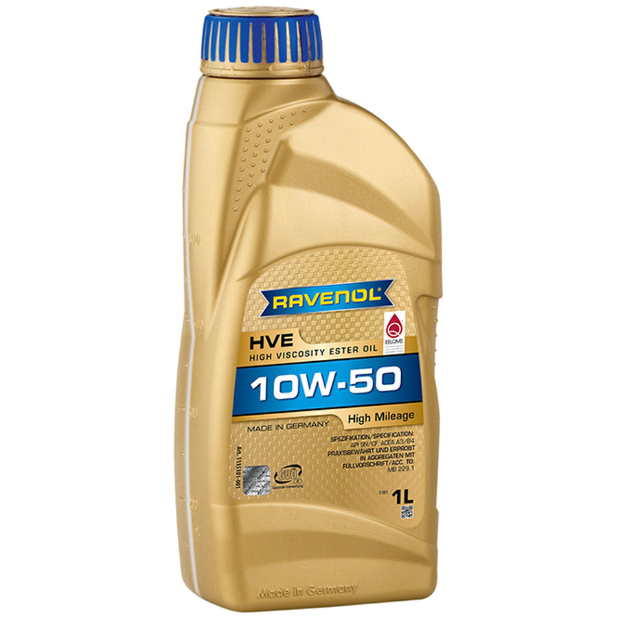 Моторное масло Ravenol HVE High Viscosity Ester Oil 10W-50, 1 л