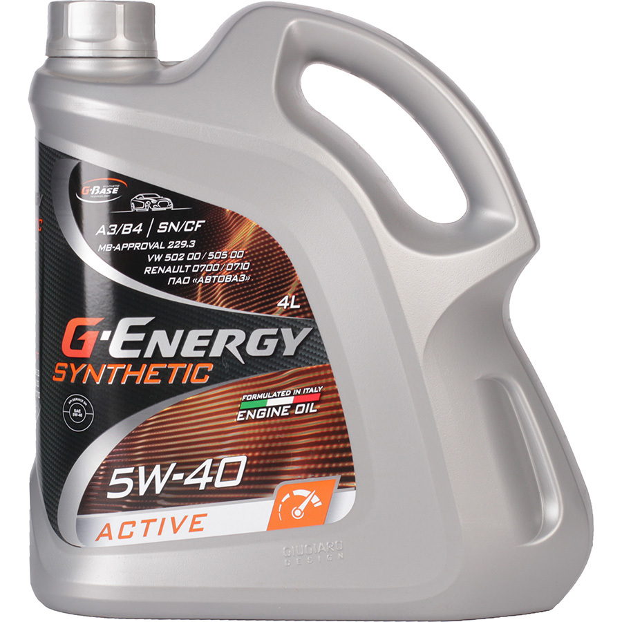 G-Energy Моторное масло G-Energy Synthetic Active 5W-40, 4 л g energy моторное масло g energy synthetic active 5w 40 4 л