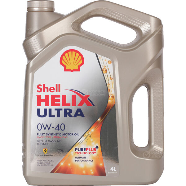 Моторное масло Shell Helix Ultra 0W-40, 4 л в Москве