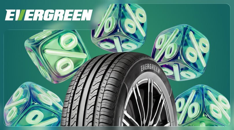 Распродажа шин Evergreen в «Колёса Даром»